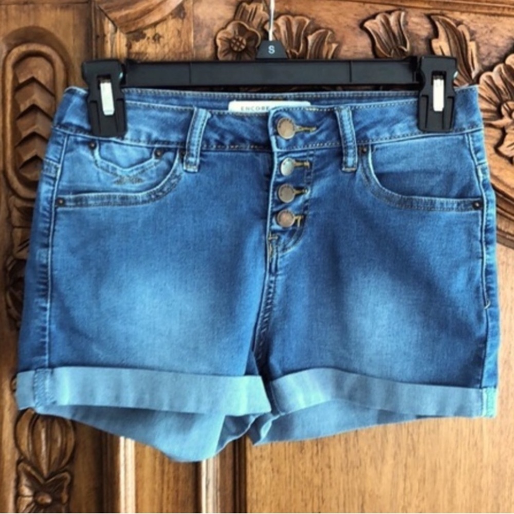Encore Jeans Classic Blue Jean Shorts